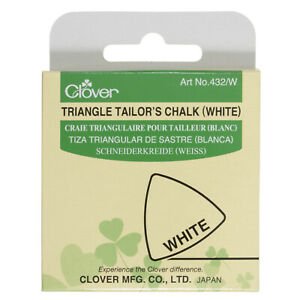 Clover Triangle Tailor's Chalk | White
