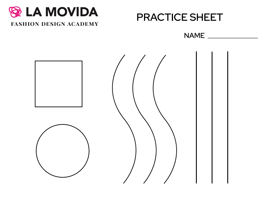 Learn to Sew with printable practice sheets