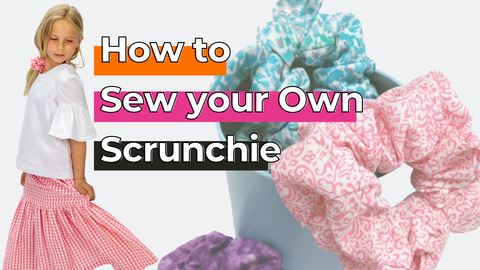 Scrunchie sewing tutorial