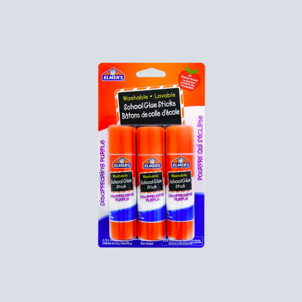 NEW ELMERS WASHABLE Glue Sticks Disappearing Purple Lot of 14 Two