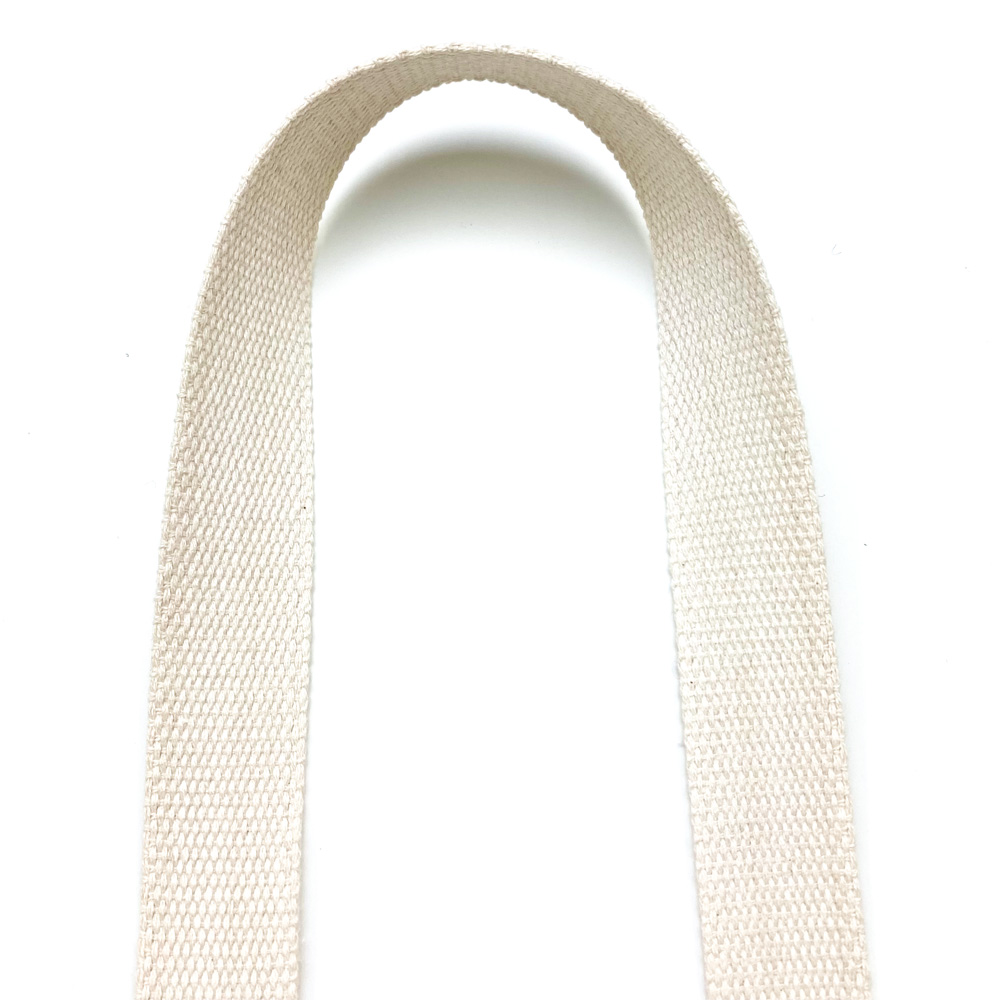 Natural off-white cotton webbing