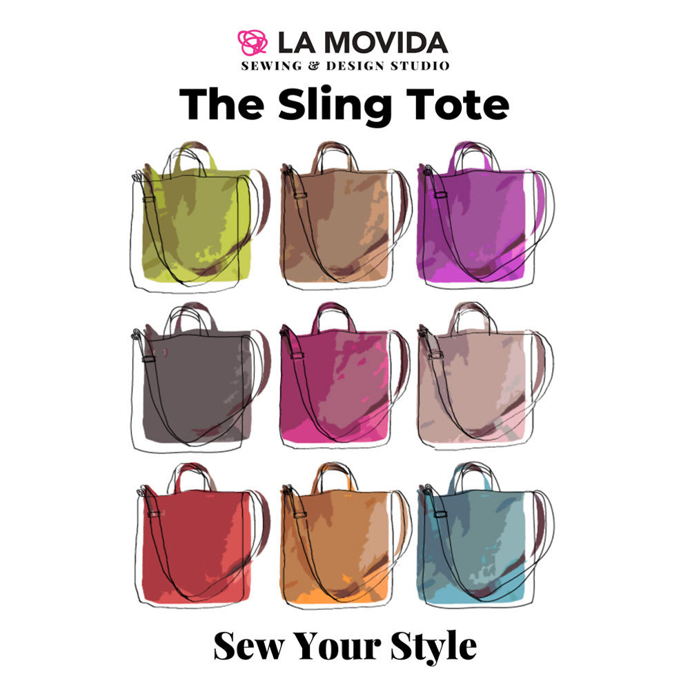sling tote bag sewing pattern