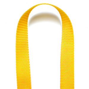 yellow polypropylene webbing