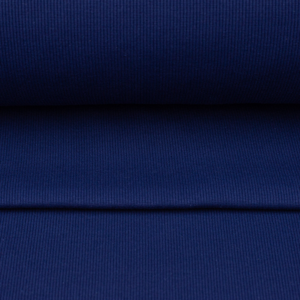 recycled cotton ribbing sailor blue