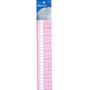 Westcott Beveled Ruler | 18 Inch | 46cm