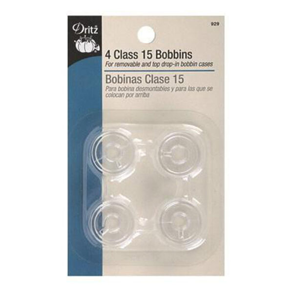 Dritz class 15 plastic bobbins