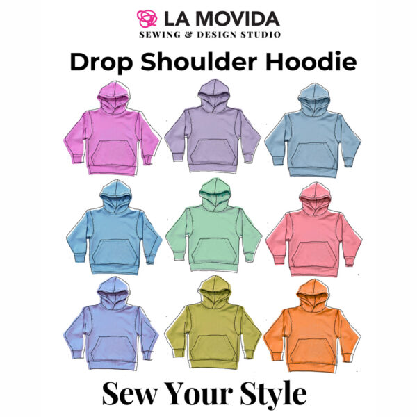 Drop Should Hoodie sewing pattern