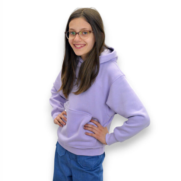 lavender purple drop shoulder hoodie Size Jackie