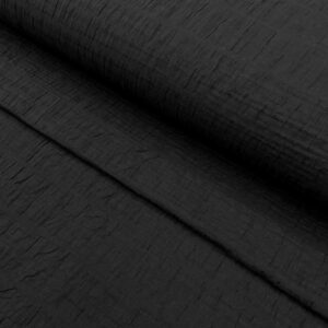 carefree crinkle cotton | black