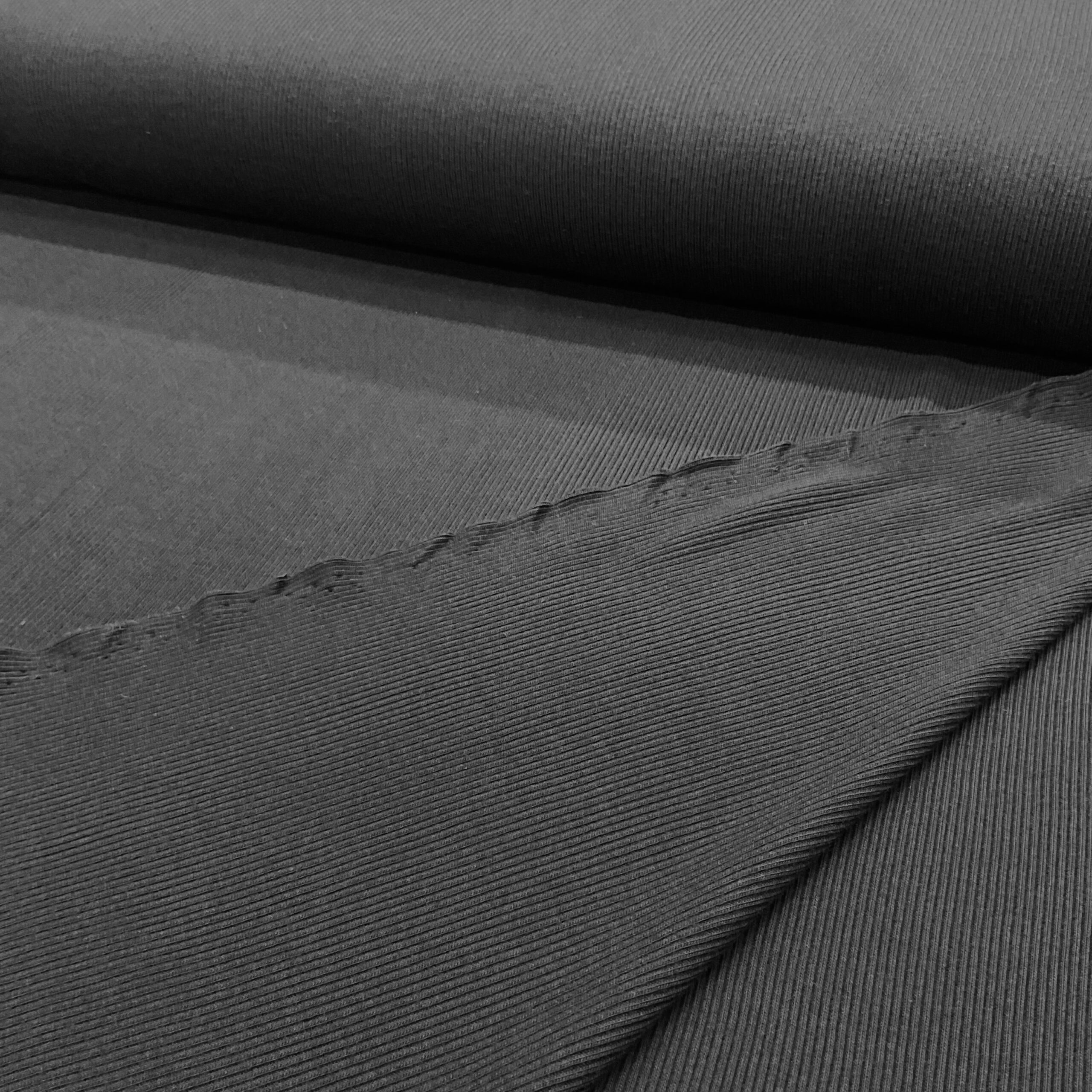 organic cotton rib | black