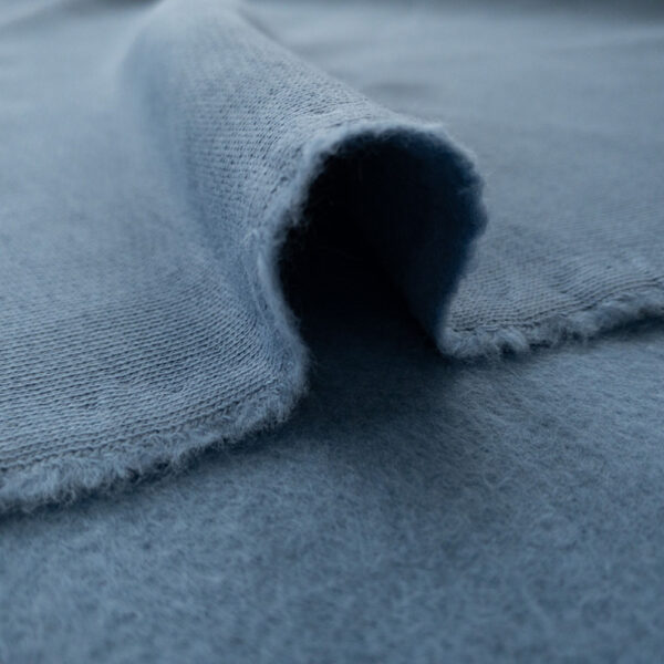 organic cotton fleece | denim blue