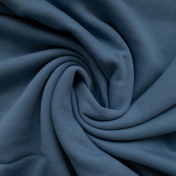 organic cotton fleece | denim blue