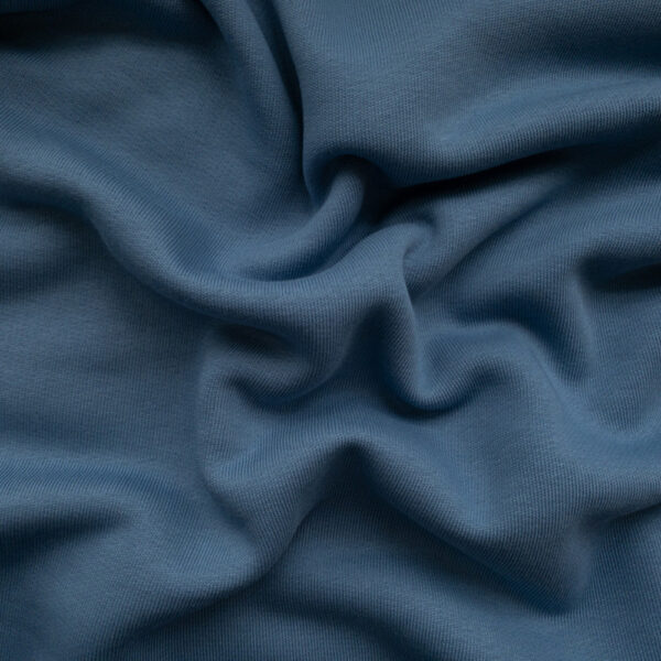 organic cotton fleece | denim blue