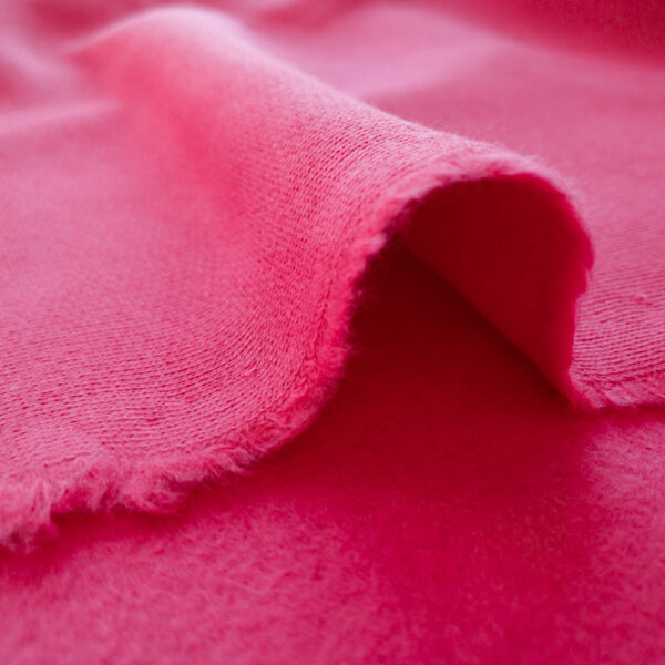 organic cotton fleece | fushia