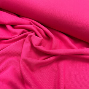 organic cotton rib | fushia