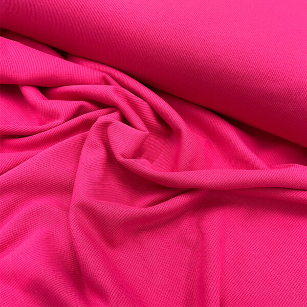 organic cotton rib | fushia