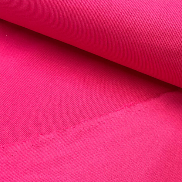 organic cotton rib | fushia