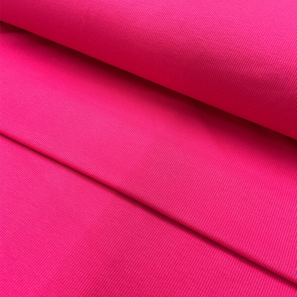 organic cotton rib | fushia