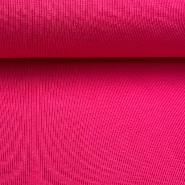 organic cotton rib | fushia