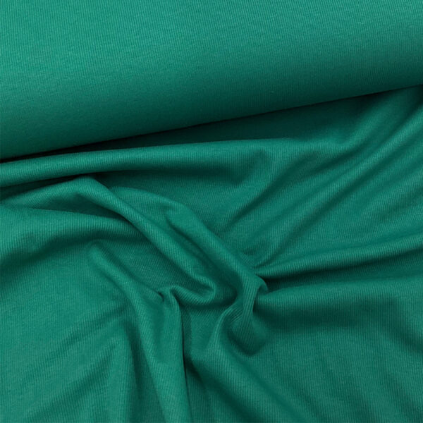 organic cotton rib | green