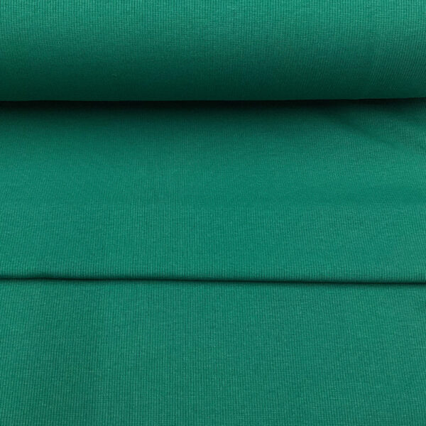 organic cotton rib | green