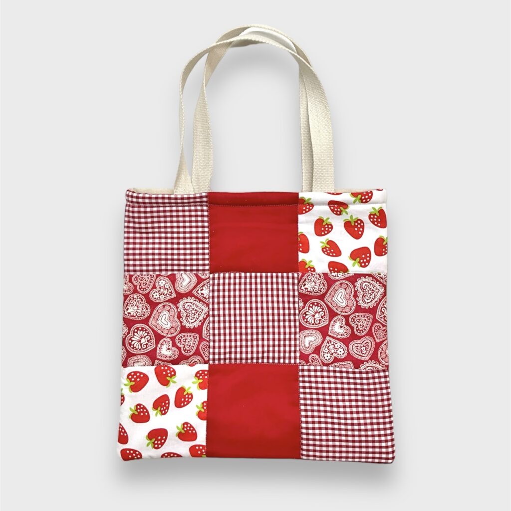 quilted tote bag