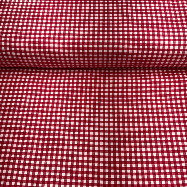 gingham 1/4" | red