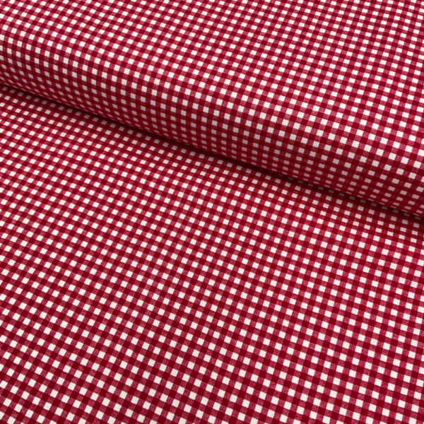 gingham 1/4" | red
