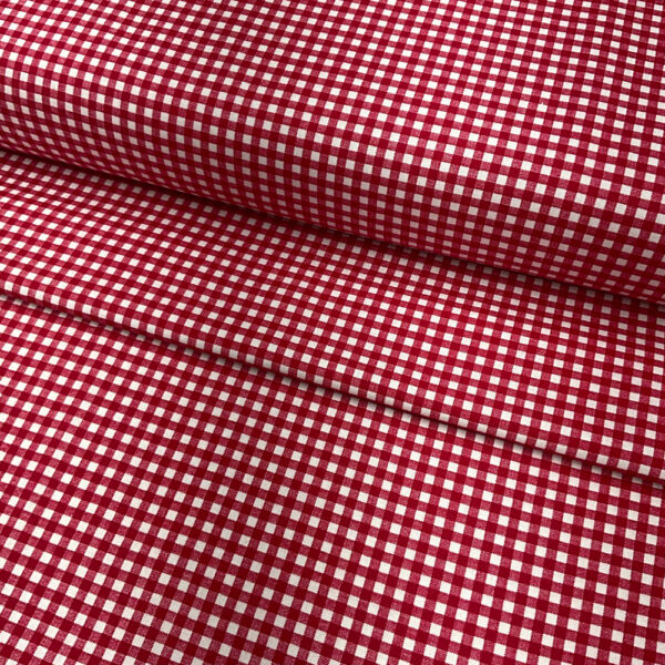 gingham 1/4" | red