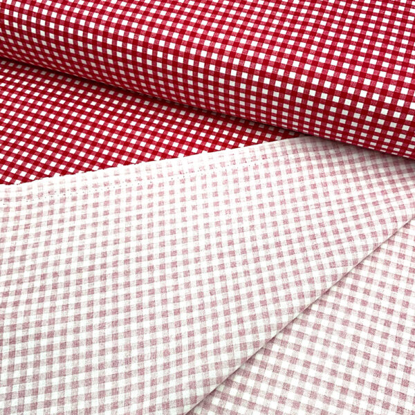 gingham 1/4" | red