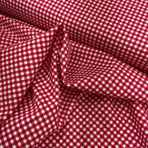 gingham 1/4" | red