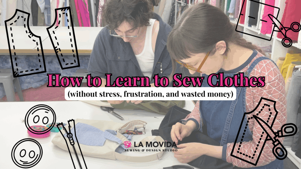 How to learn how to sew clothes blog banner