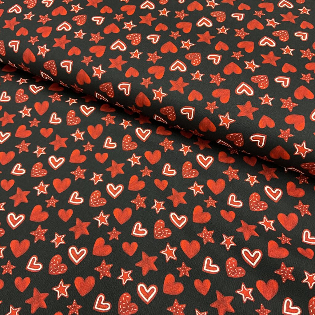 quilters cotton | red hearts