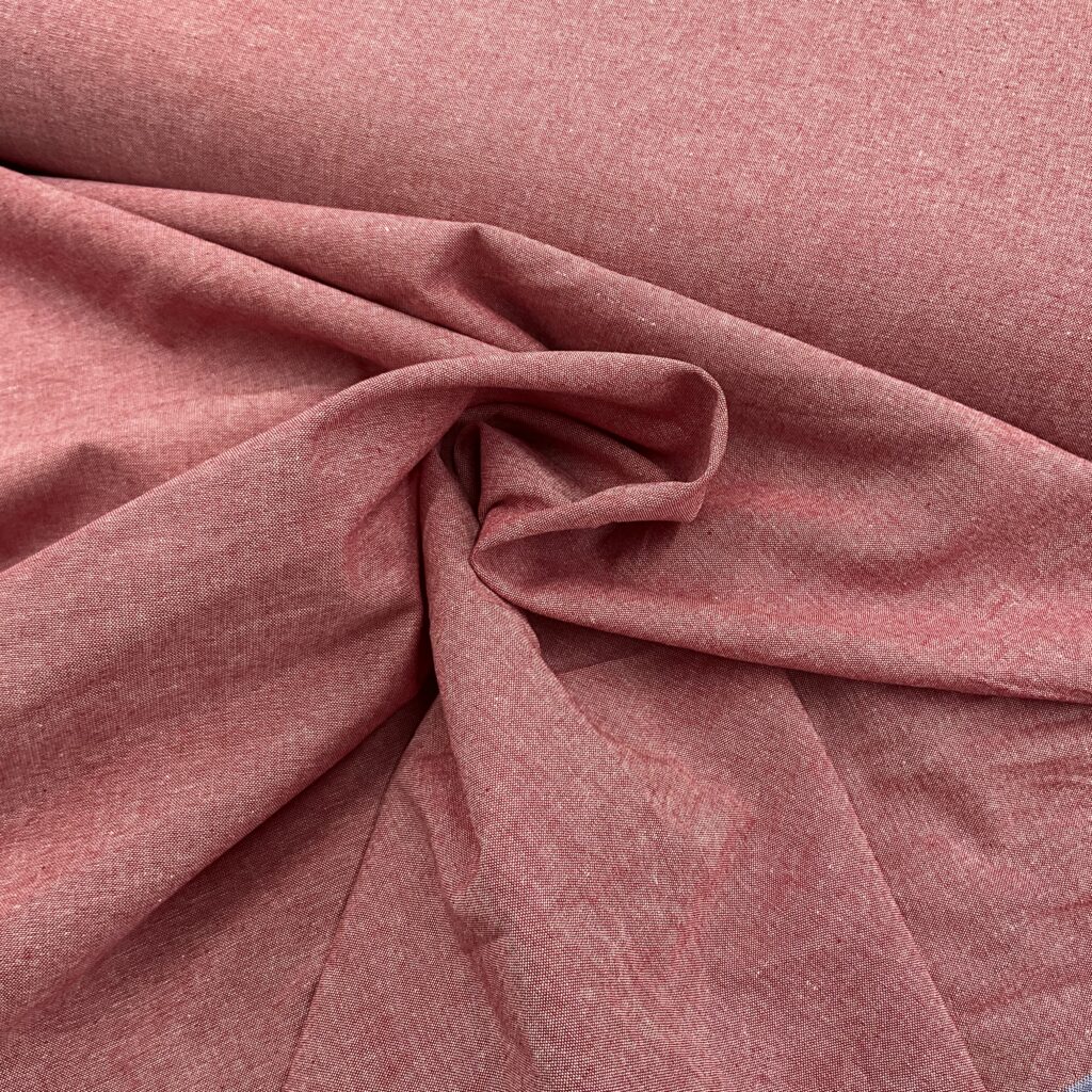 linen cotton blend | candy cane