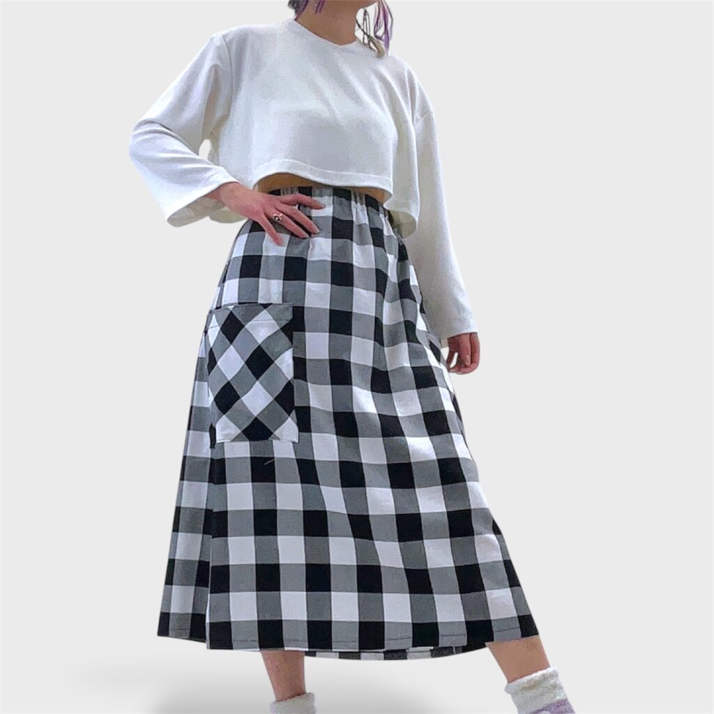 large check skirt
