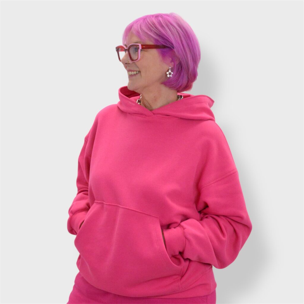 laurie hot pink hoodie1