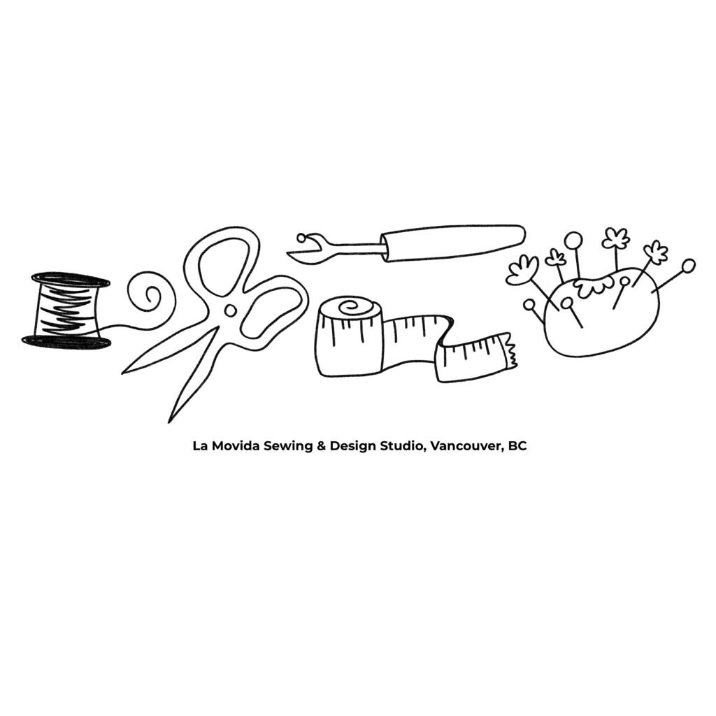 la movida sewing themed t-shirt graphic design