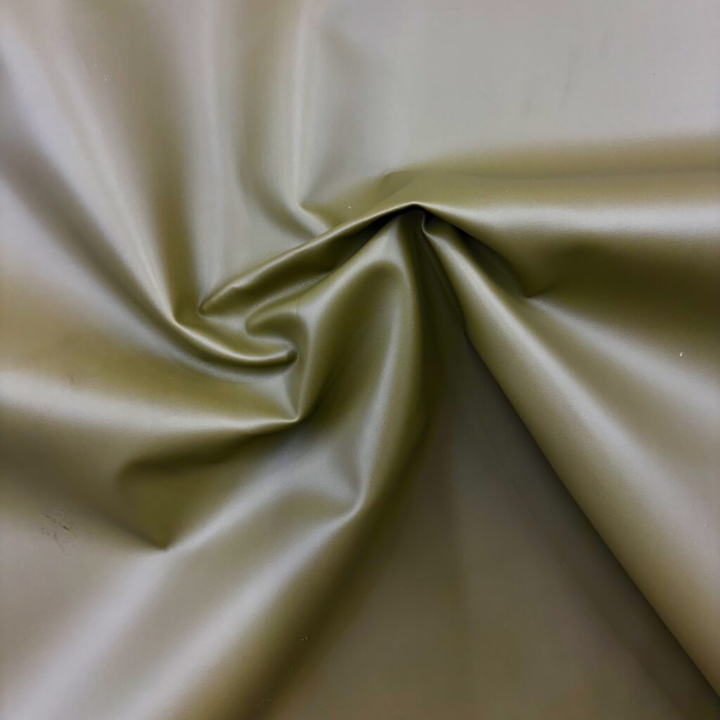 brown faux leather