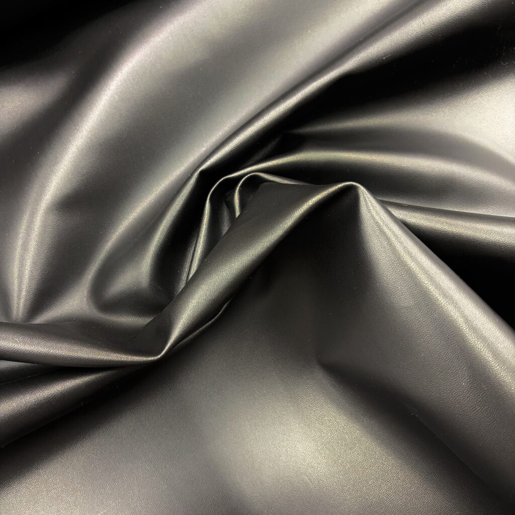 brown faux leather