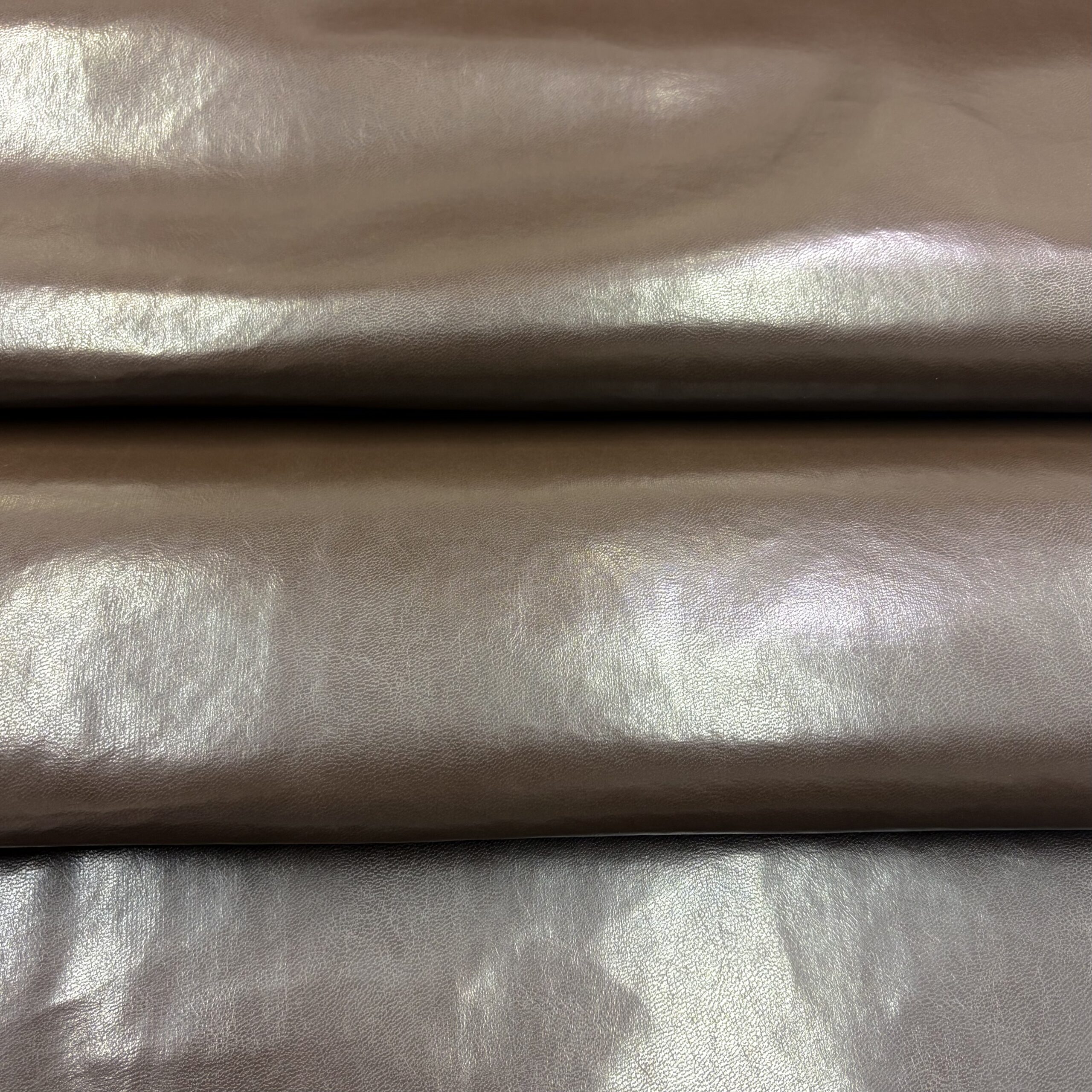 brown faux leather